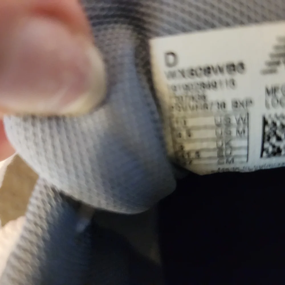 New Balance Women's Gray and White, Witb A Little Light Blue Sneakers